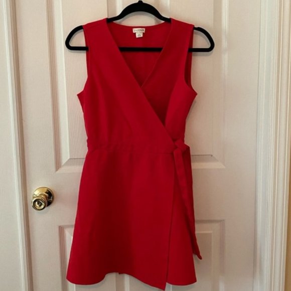 J. Crew Dresses & Skirts - 🎉HP🎉 J.crew red wrap dress